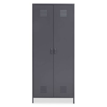 Academy Two Door Grey Wardrobe 2