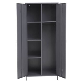 Academy Two Door Grey Wardrobe 3