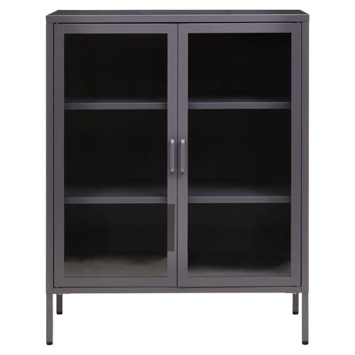 Acier Two Door Grey Cabinet