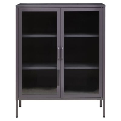 Acier Two Door Grey Cabinet