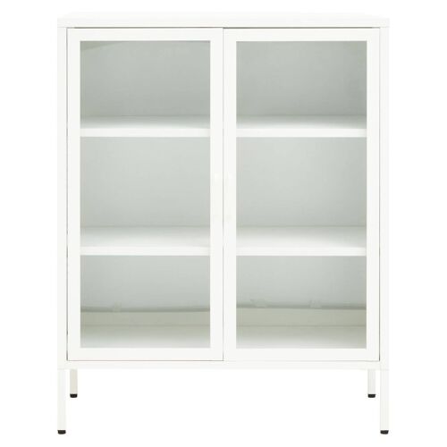 Acier Two Door White  Cabinet