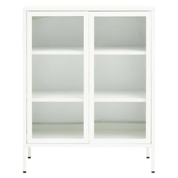 Acier Two Door White  Cabinet 2