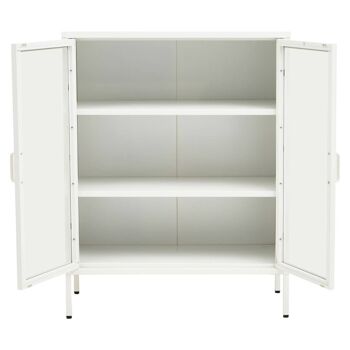 Acier Two Door White  Cabinet 3