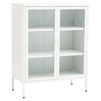 Acier Two Door White  Cabinet 4