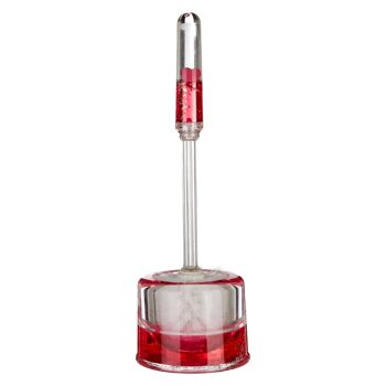 Acrylic Hearts Toilet Brush Holder 2