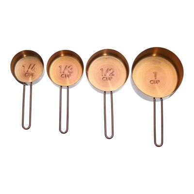 Alchemist Set di 4 misurini in oro rosa