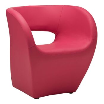 Aldo Hot Pink Leather Effect Chair 2