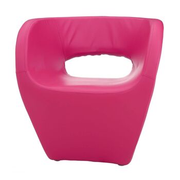 Aldo Hot Pink Leather Effect Chair 3