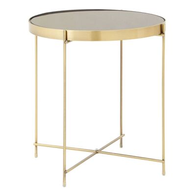 Allure Black Mirror Low Side Table