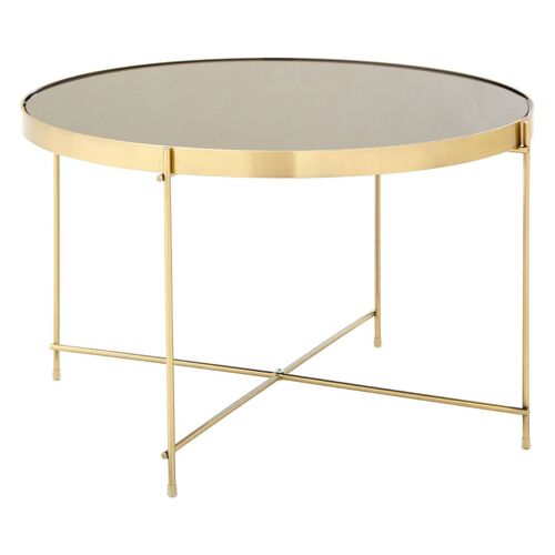 Allure Large Black Mirror Side Table