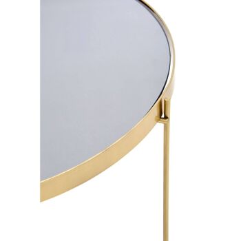 Allure Large Black Mirror Side Table 4