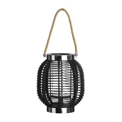 Altar Large Black Wood Lantern