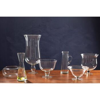 Ambra Clear Glass Cognac Vase 4