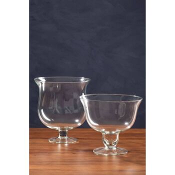 Ambra Clear Glass Cognac Vase 5