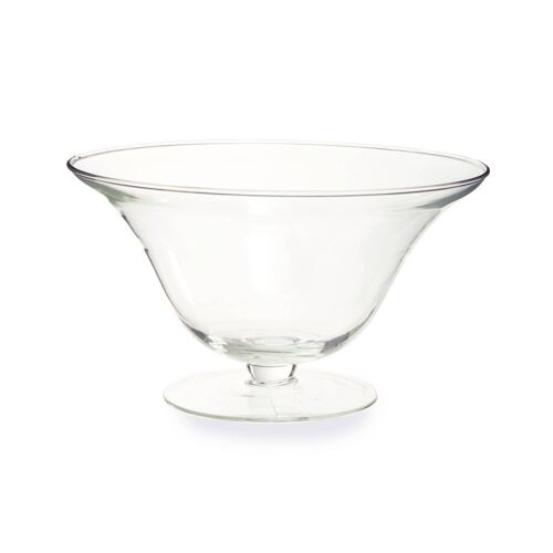Ambra Clear Glass Fluted Bowl