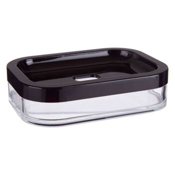 Ando Black Acrylic Soap Dish 1