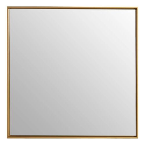 Ando Large Square Gold Finish Wall Mirror