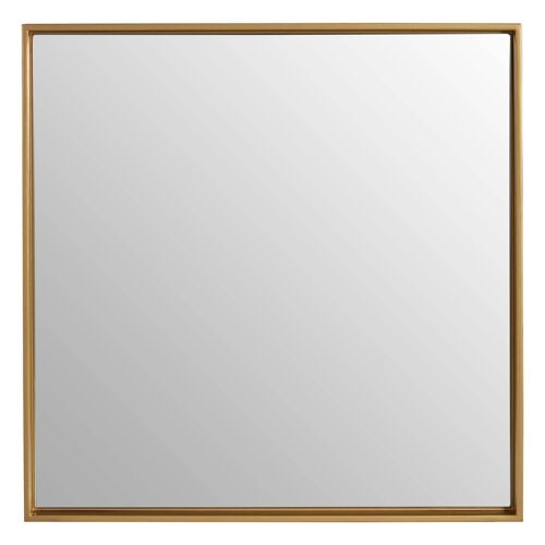 Ando Medium Square Gold Finish Wall Mirror