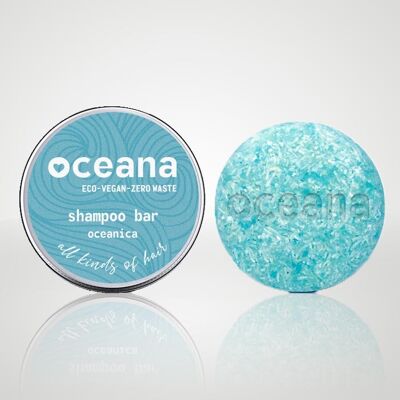 Oceanica Solid Shampoo with Castor Oil to Strengthen Hair