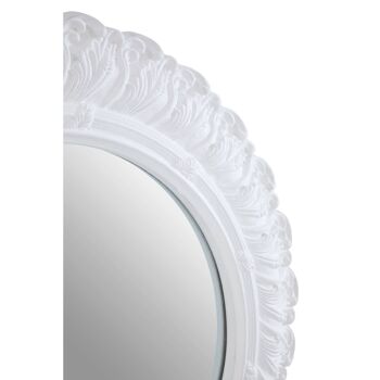 Antique White Small Acanthus Leaf Wall Mirror 5