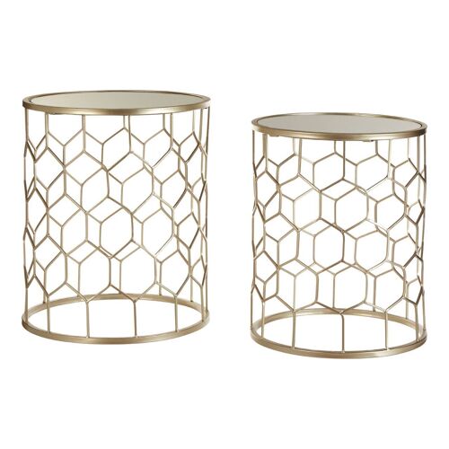 Arcana Honeycomb Side Tables - Set of 2