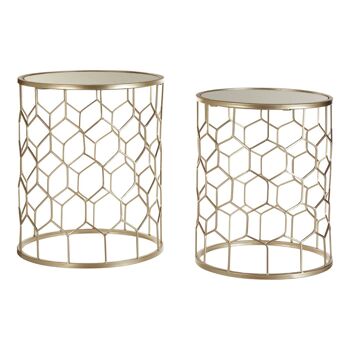 Arcana Honeycomb Side Tables - Set of 2 1