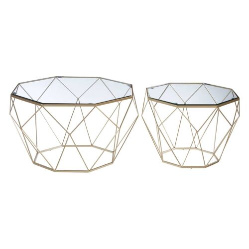 Arcana Set of 2 Clear Glass Tables
