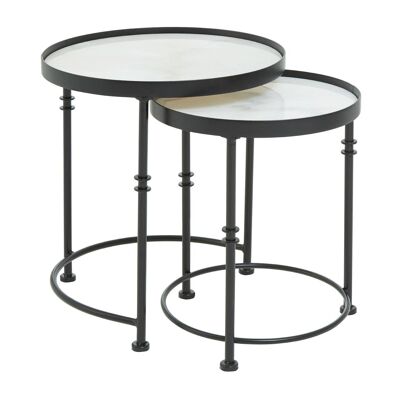Arcana set of 2 round side tables