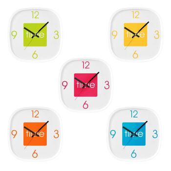 Arco Yellow Wall Clock 3