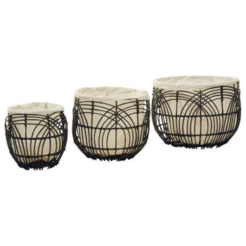 Arles Set of 3 Rattan Baskets 3
