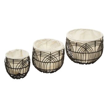 Arles Set of 3 Rattan Baskets 4