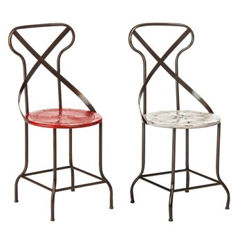 Artisan Red Metal Chair 3