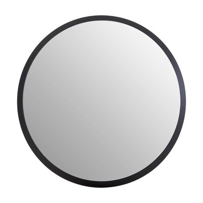 Athena Discus Large Black Wall Mirror