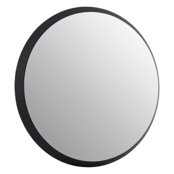 Athena Discus Medium Black Wall Mirror 3