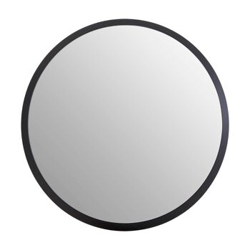 Athena Discus Small Black Wall Mirror 1