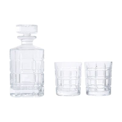 Auclair Decanter with two Tumblers