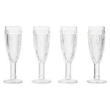 Auclair Set of four Champagne Glasses 1