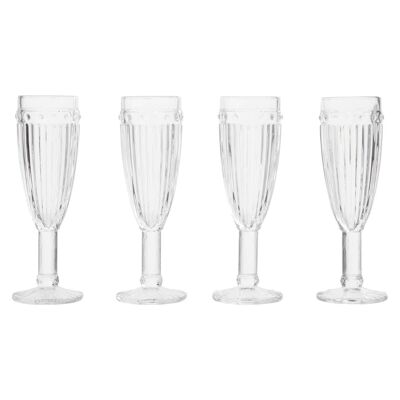 Auclair Set of four Champagne Glasses