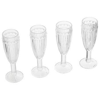 Auclair Set of four Champagne Glasses 3