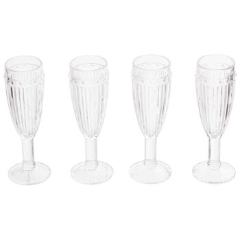 Auclair Set of four Champagne Glasses 4