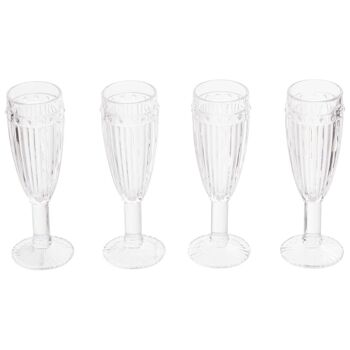Auclair Set of four Champagne Glasses 9