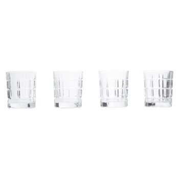 Auclair Set of Four Check Glass Tumblers 2