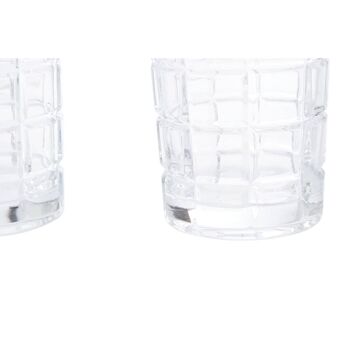 Auclair Set of Four Check Glass Tumblers 5