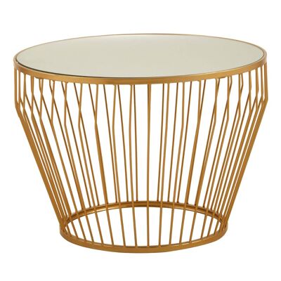 Avantis Gold Finish Tapered Design Side Table
