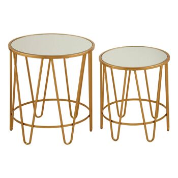 Avantis Set of 2 Haripin Design Side Tables 3