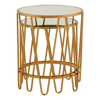 Avantis Set of 2 Haripin Design Side Tables 4