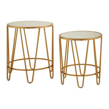 Avantis Set of 2 Haripin Design Side Tables 5