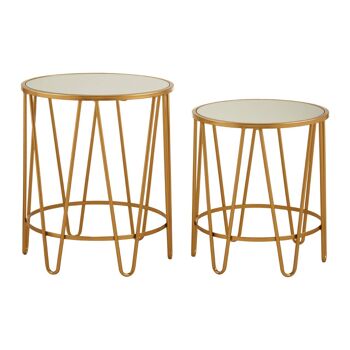 Avantis Set of 2 Haripin Design Side Tables 6