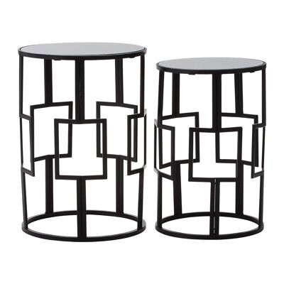 Avantis Square Design Black Tables