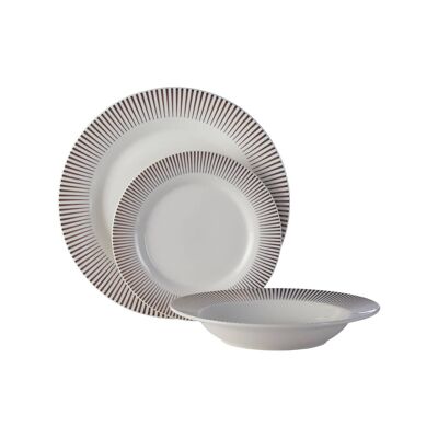 Avie 12 Pc Spoke Dinner Set